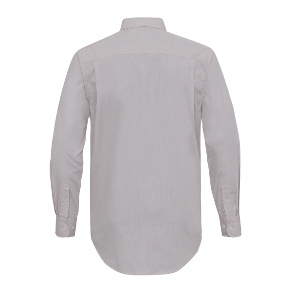 Thai Khaki Micro Check Long Sleeve Shirt For Men